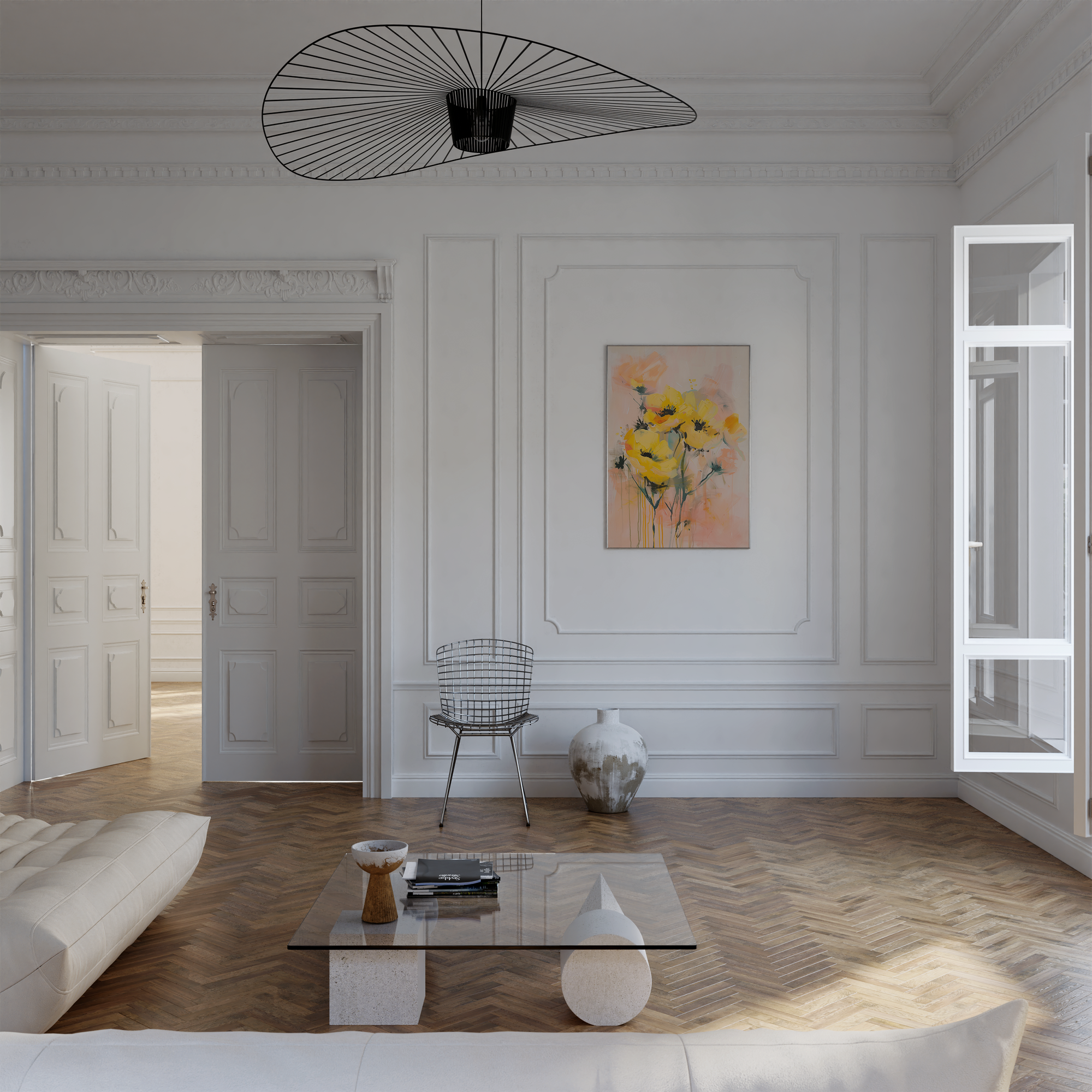 Golden Bloom Harmony Print