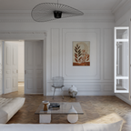 Flower Terracotta Sun Botanical Print