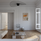 Minimalist Orange Botanical Print