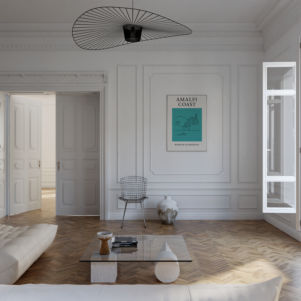 Amalfi Coast Minimalist City & Travel Print