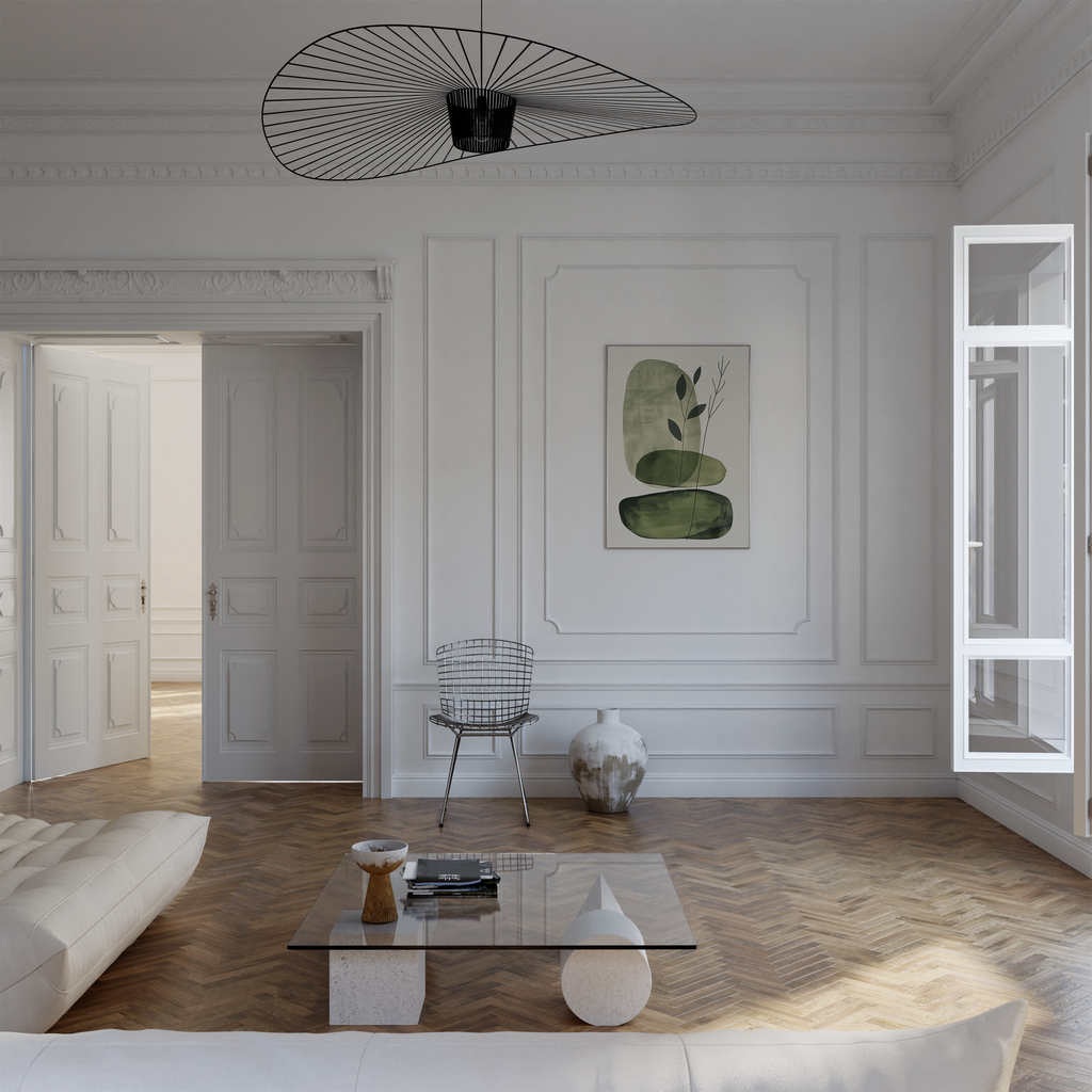 Soft Green Composition Print