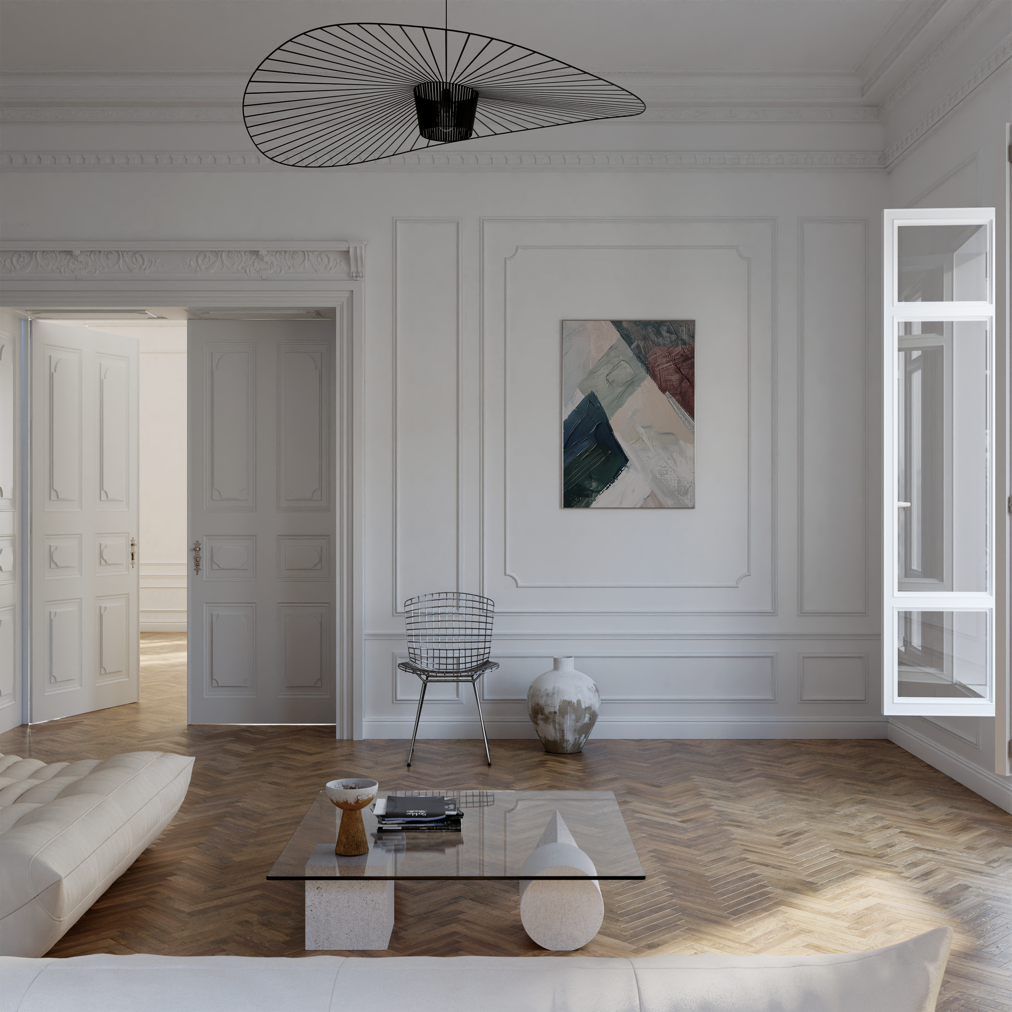 Modern Color Blocks Design Print