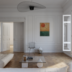 Orange Sun Flight Print