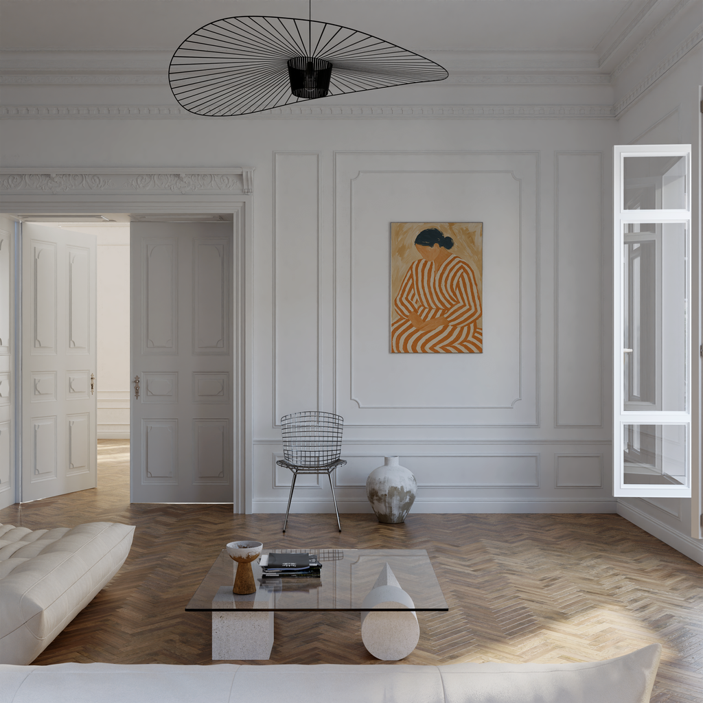 Minimalist Terracotta Woman Print