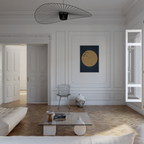 Japandi Blue Moon Print