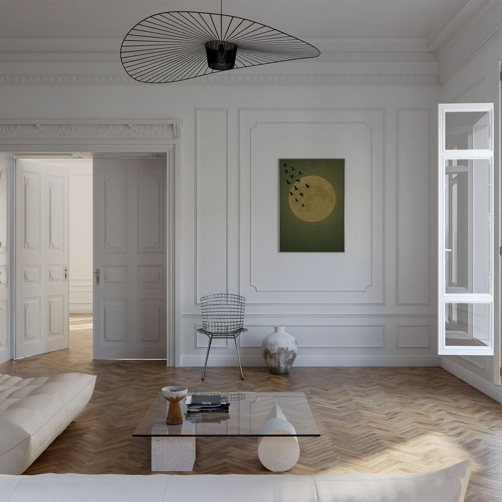 Japanese Green Neutral Print