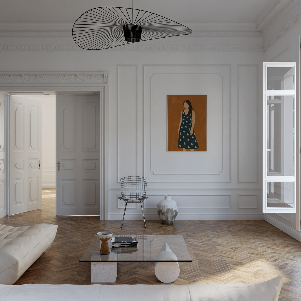 Calm Modern Abstract Woman Print