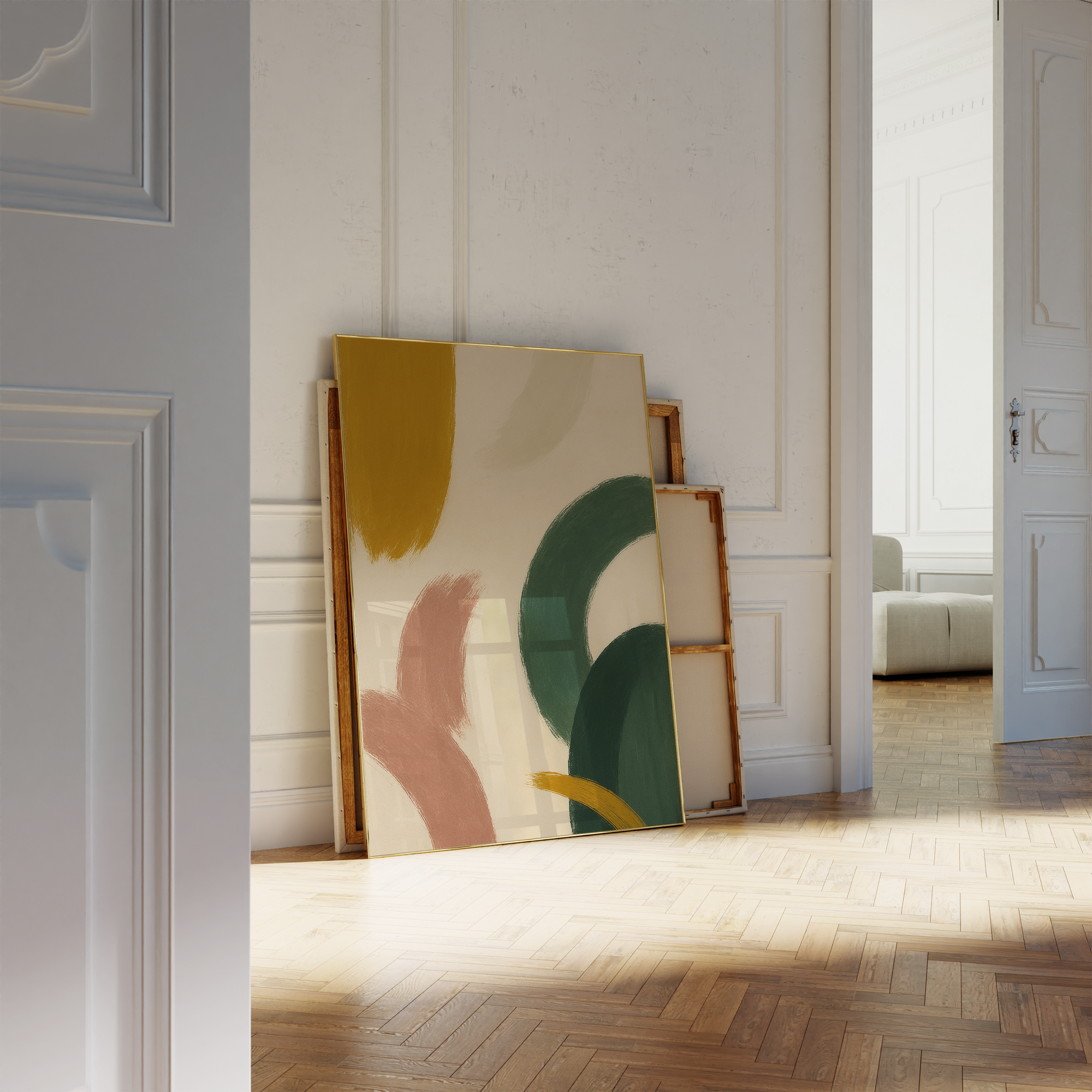 Soft Curves Color Print