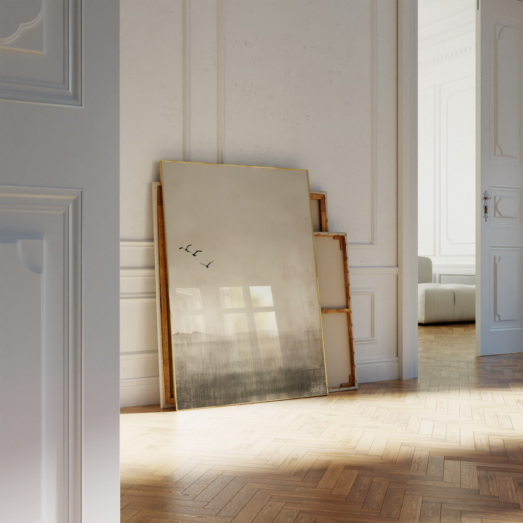 Calm Birds Japandi Print