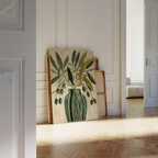 Minimalist Olive Green Print