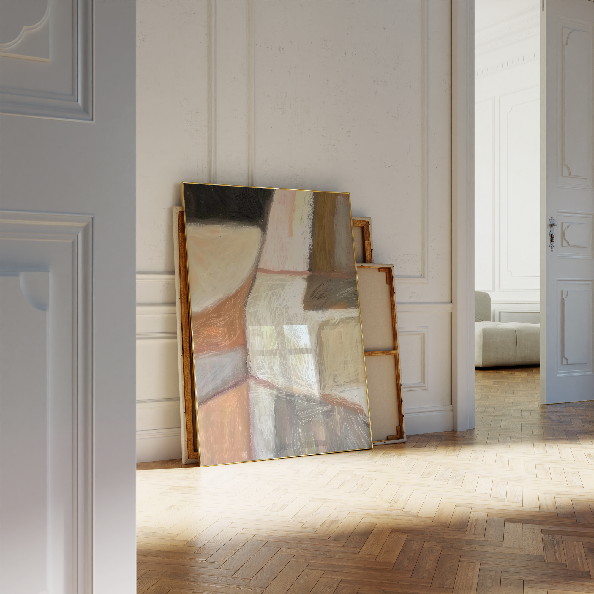 Textured Earthy Tones Print