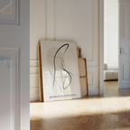 Scandinavian Line Silhouette Print