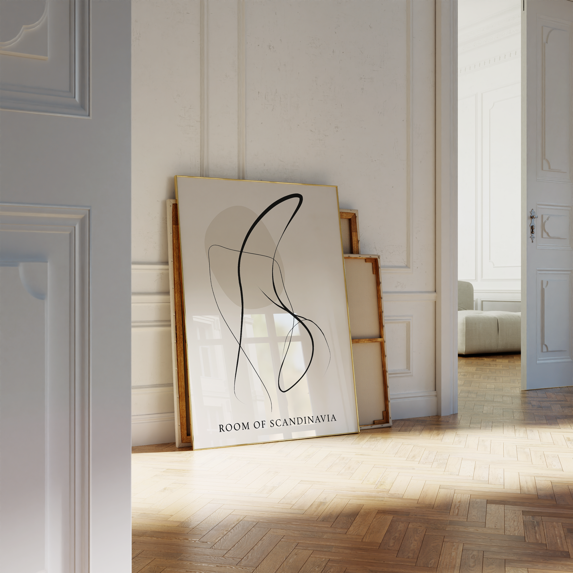 Scandinavian Line Silhouette Print