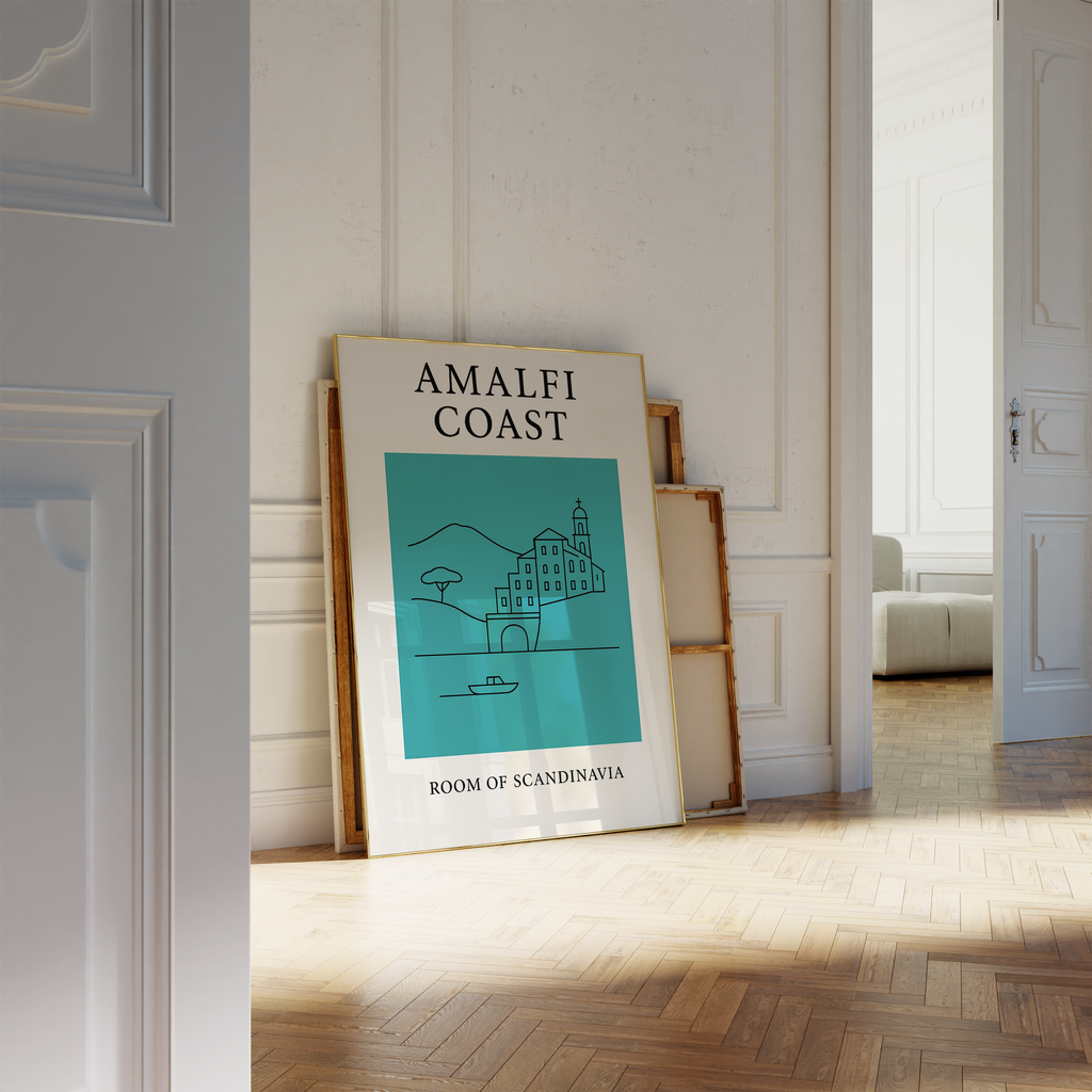 Amalfi Coast Minimalist City & Travel Print