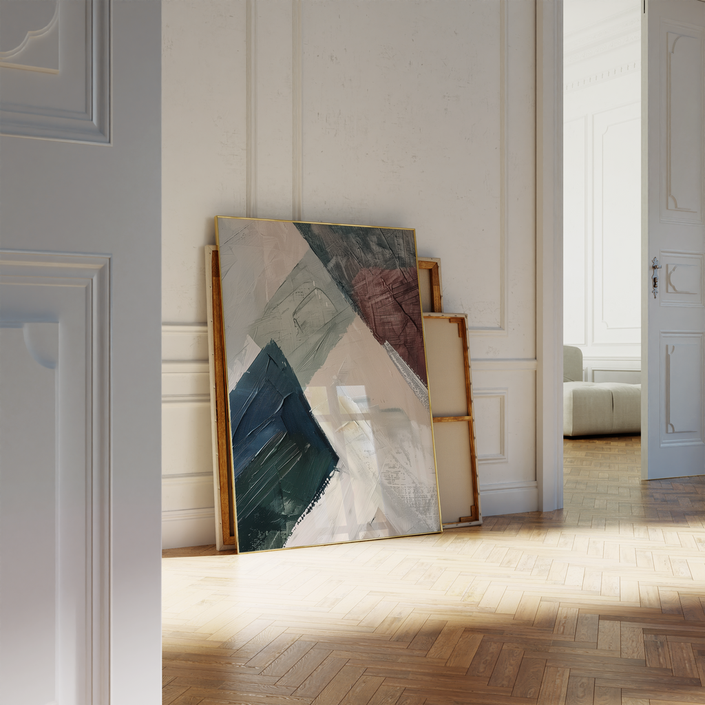 Modern Color Blocks Design Print