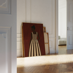 Minimalist Burgundy Portrait Print