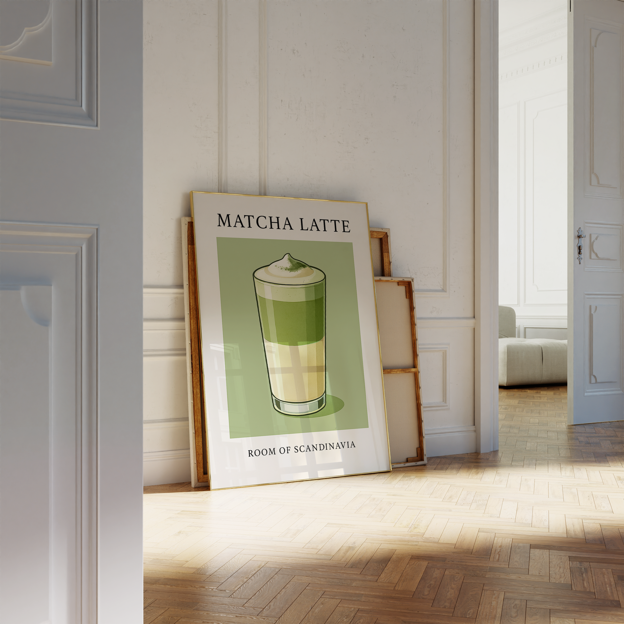 Retro Matcha Latte Print