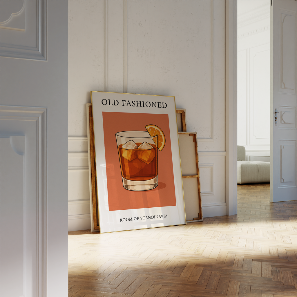 Retro Old Fashioned Print