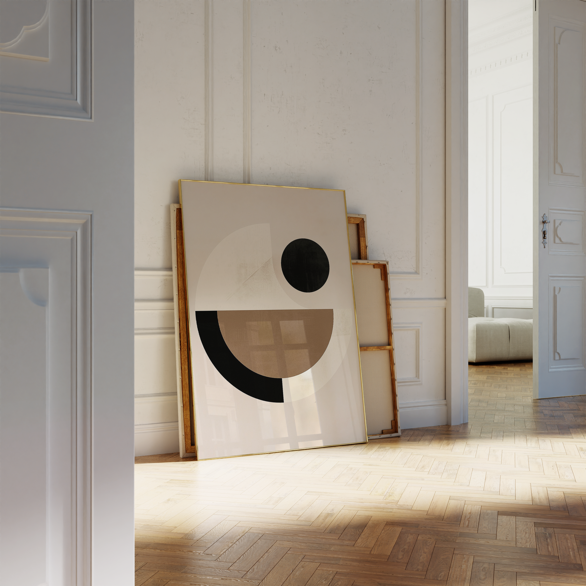 Geometric Earth Tones Print