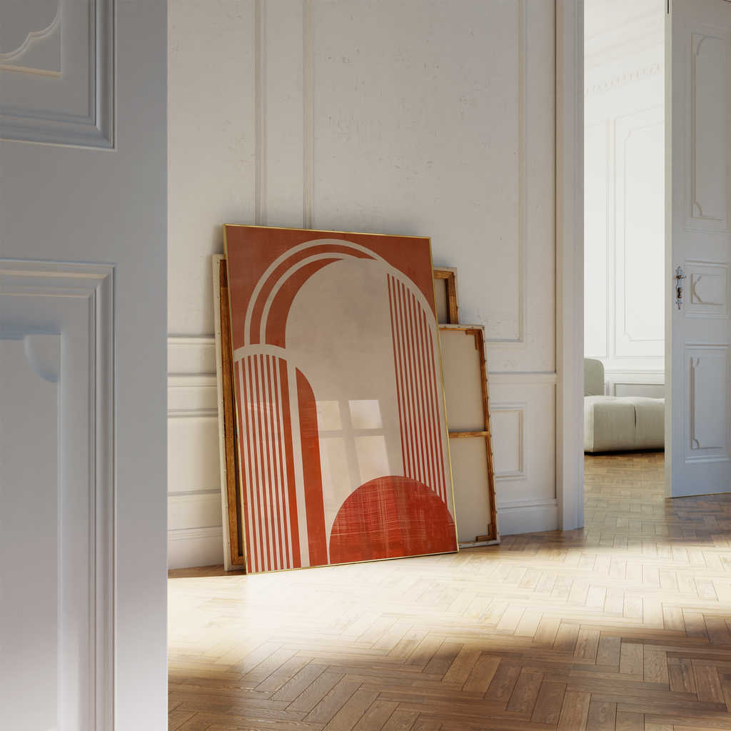 Bold Red Arch Print
