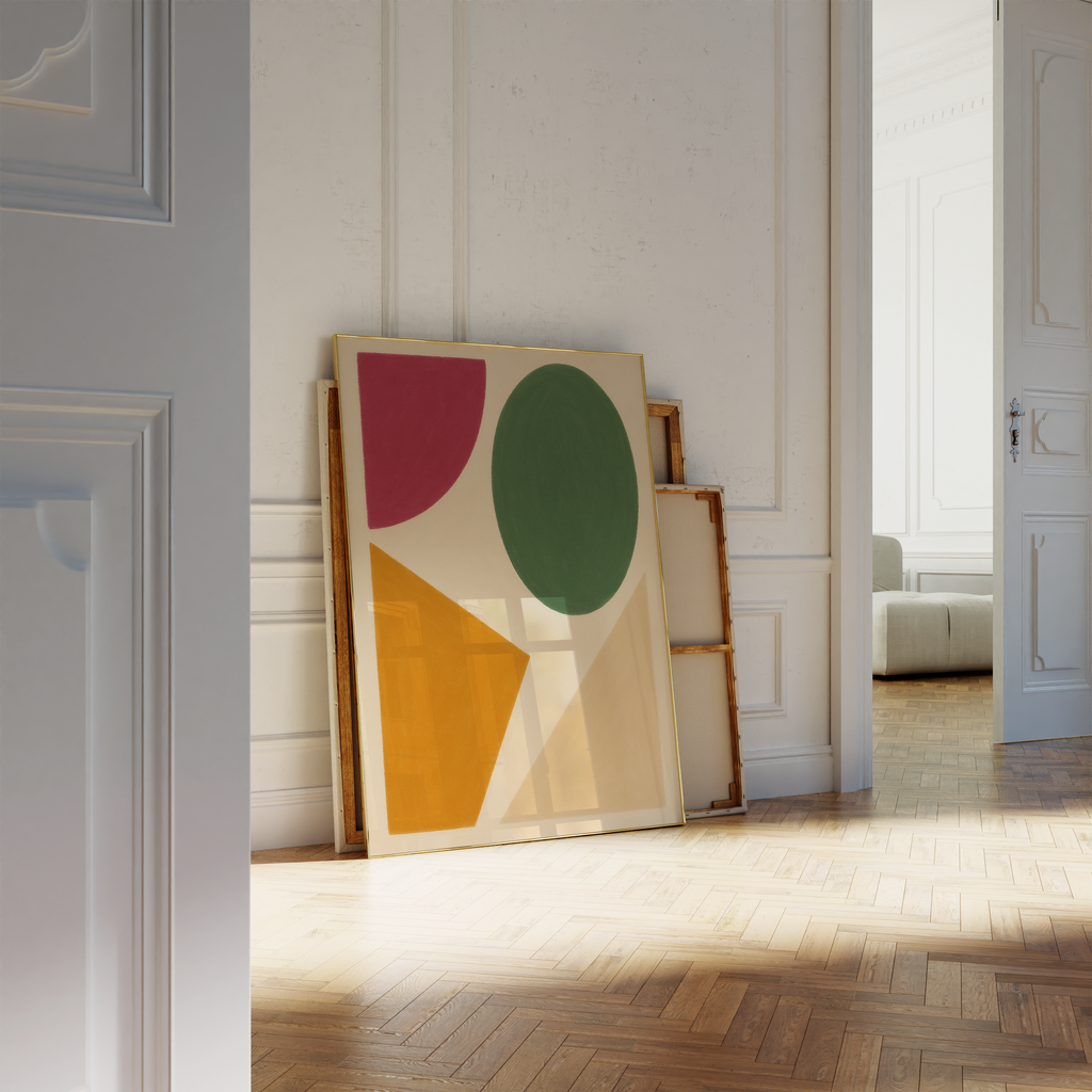 Modern Shapes Abstract Print