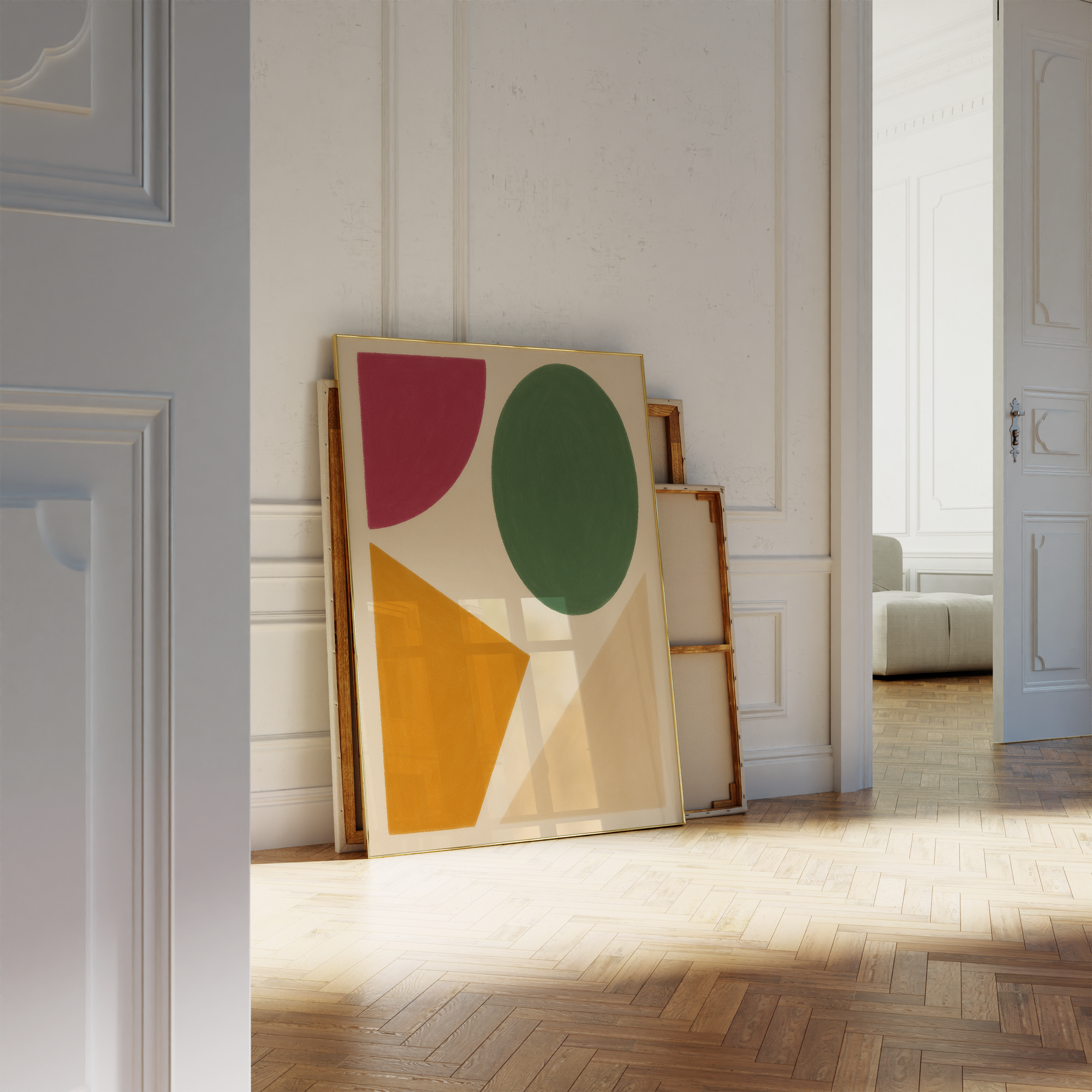 Modern Shapes Abstract Print