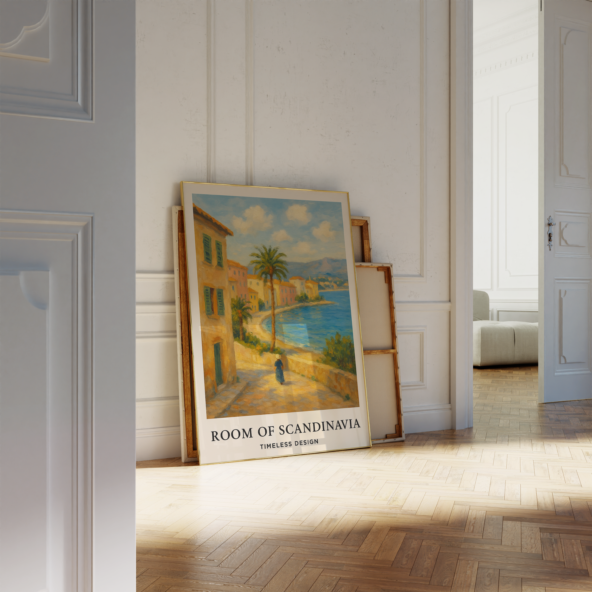 Seaside Village Walk Print