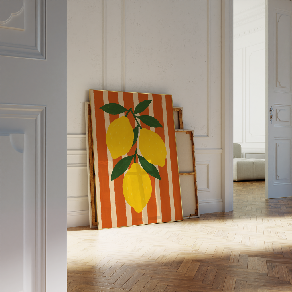Nordic Lemon Kitchen Print