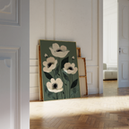 Cream Blossom Elegance Print