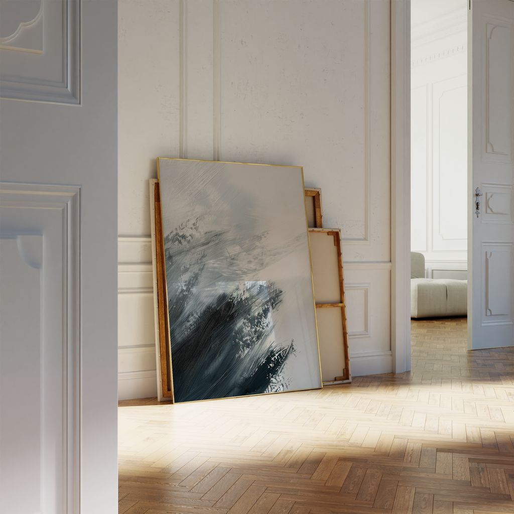 Abstract Icy Tones Print