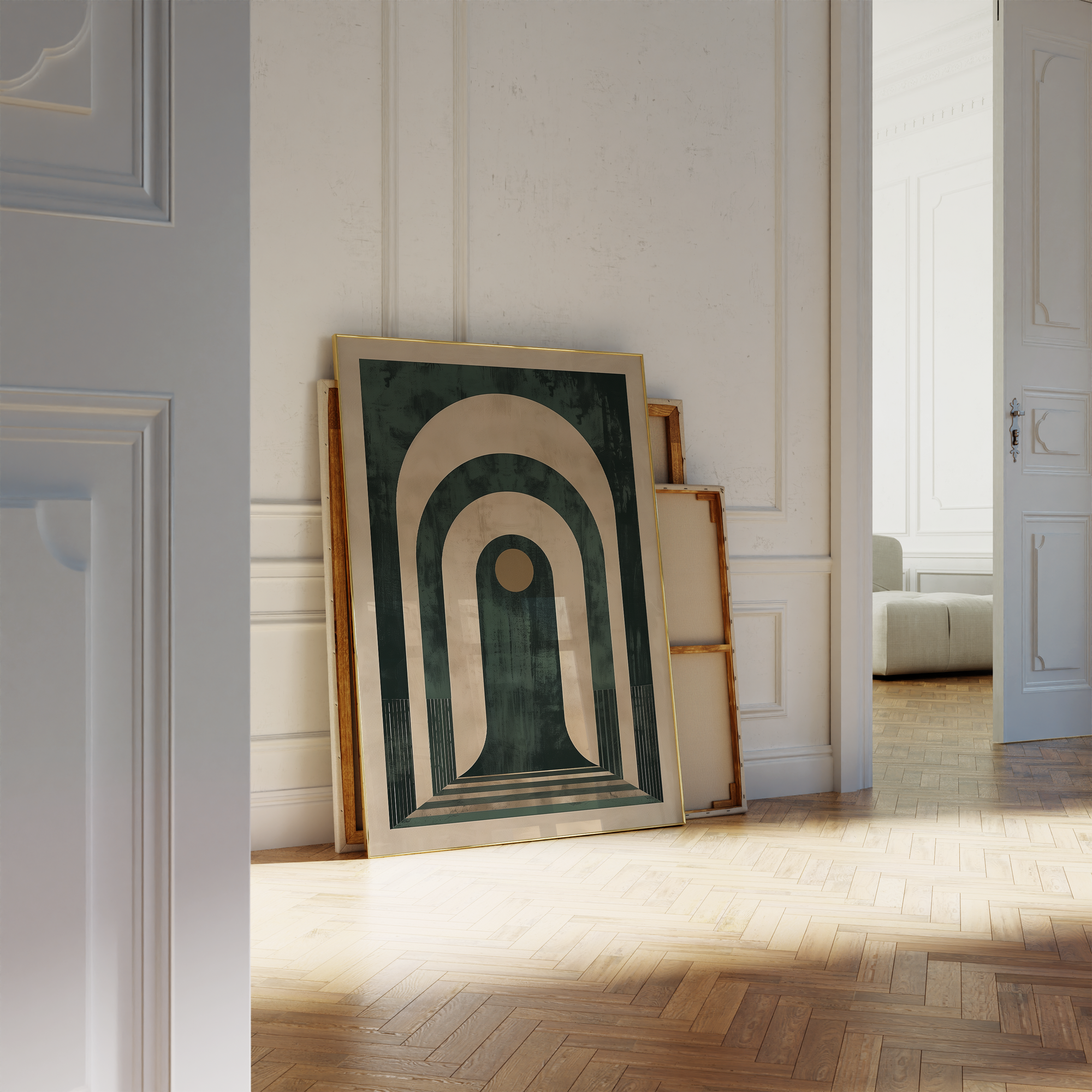 Geometric Line Archway Print