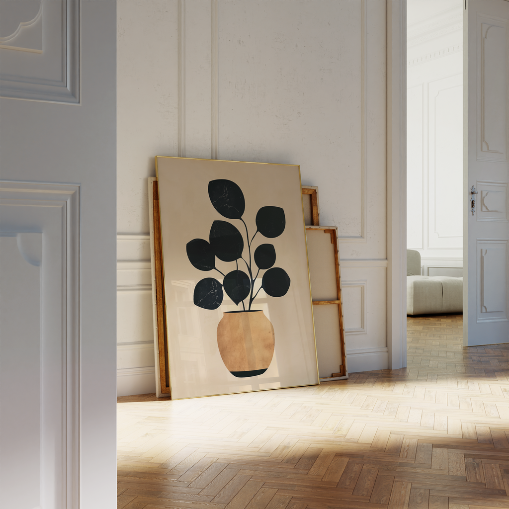 Earthy Vase Botanical Print