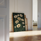 Soft Cream Florals Print