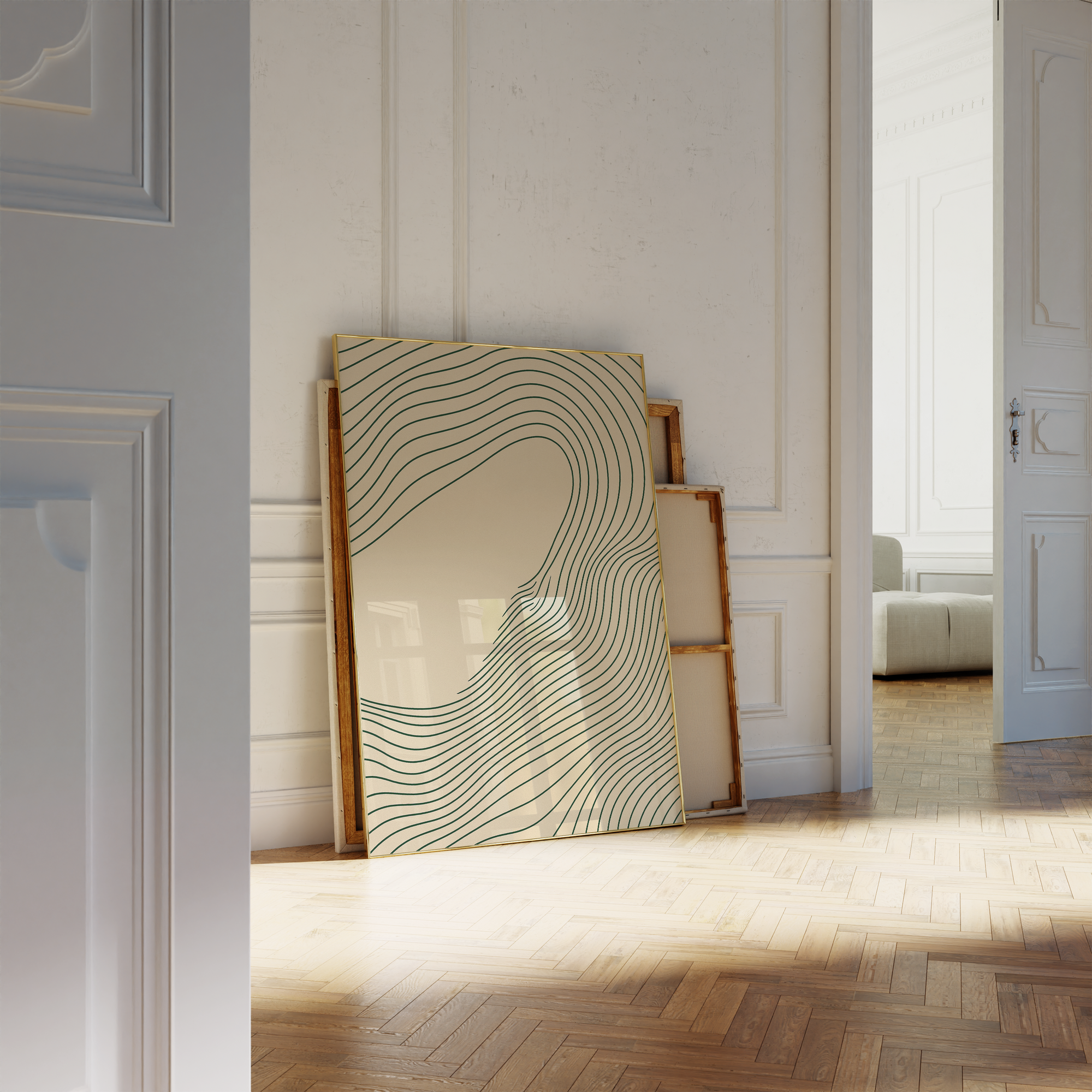 Flowing Line Art Print