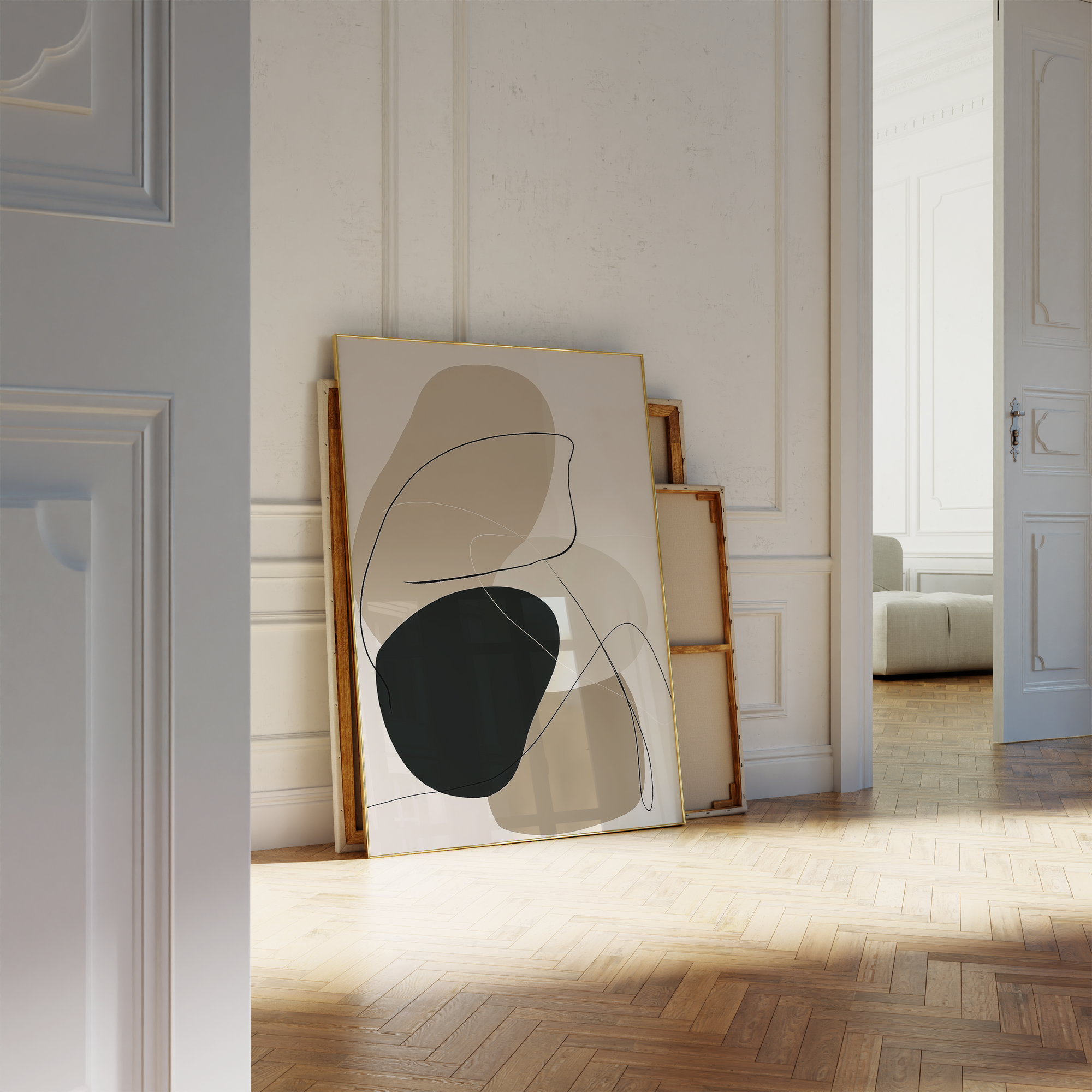 Organic Shape Composition Print