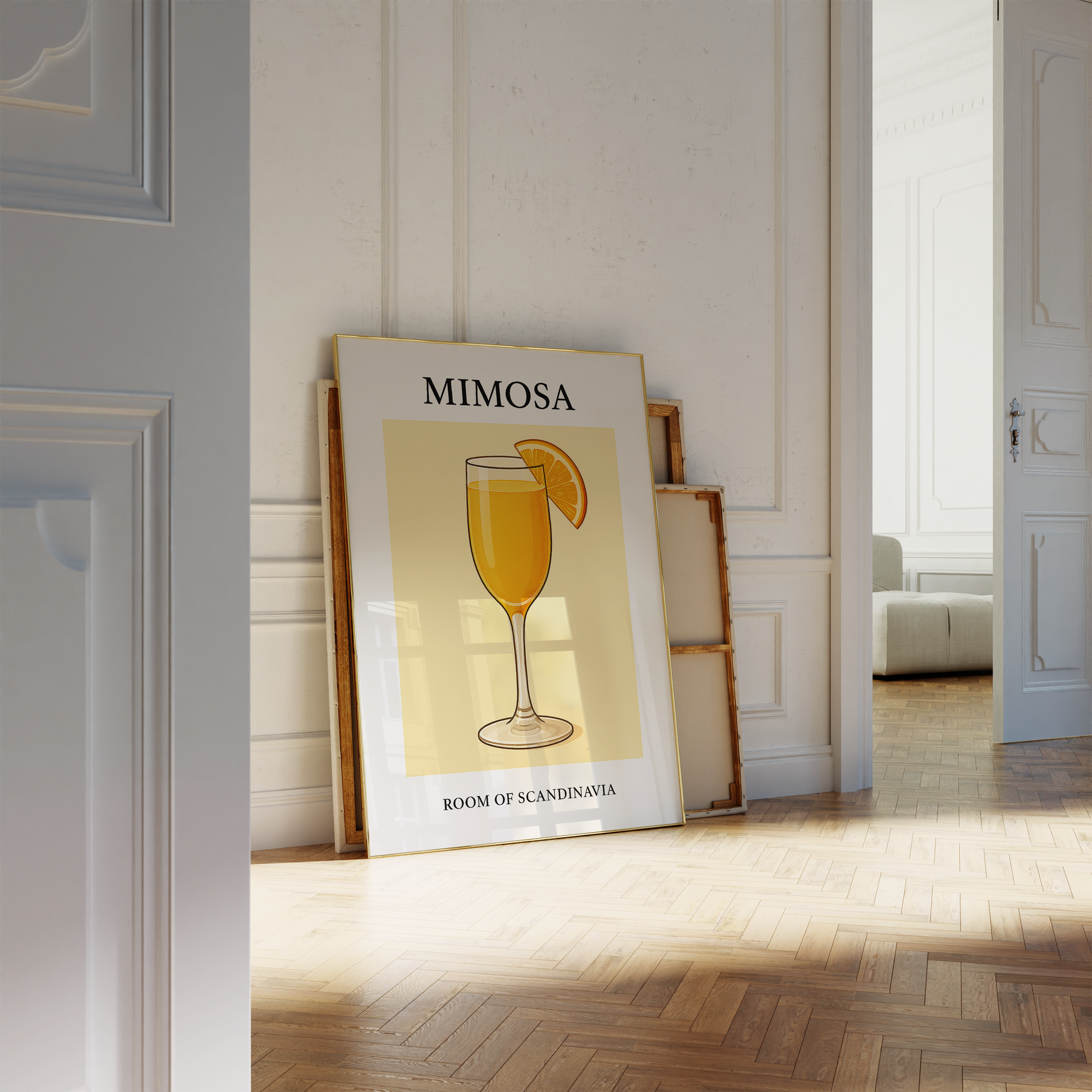 Retro Mimosa Cocktail Print