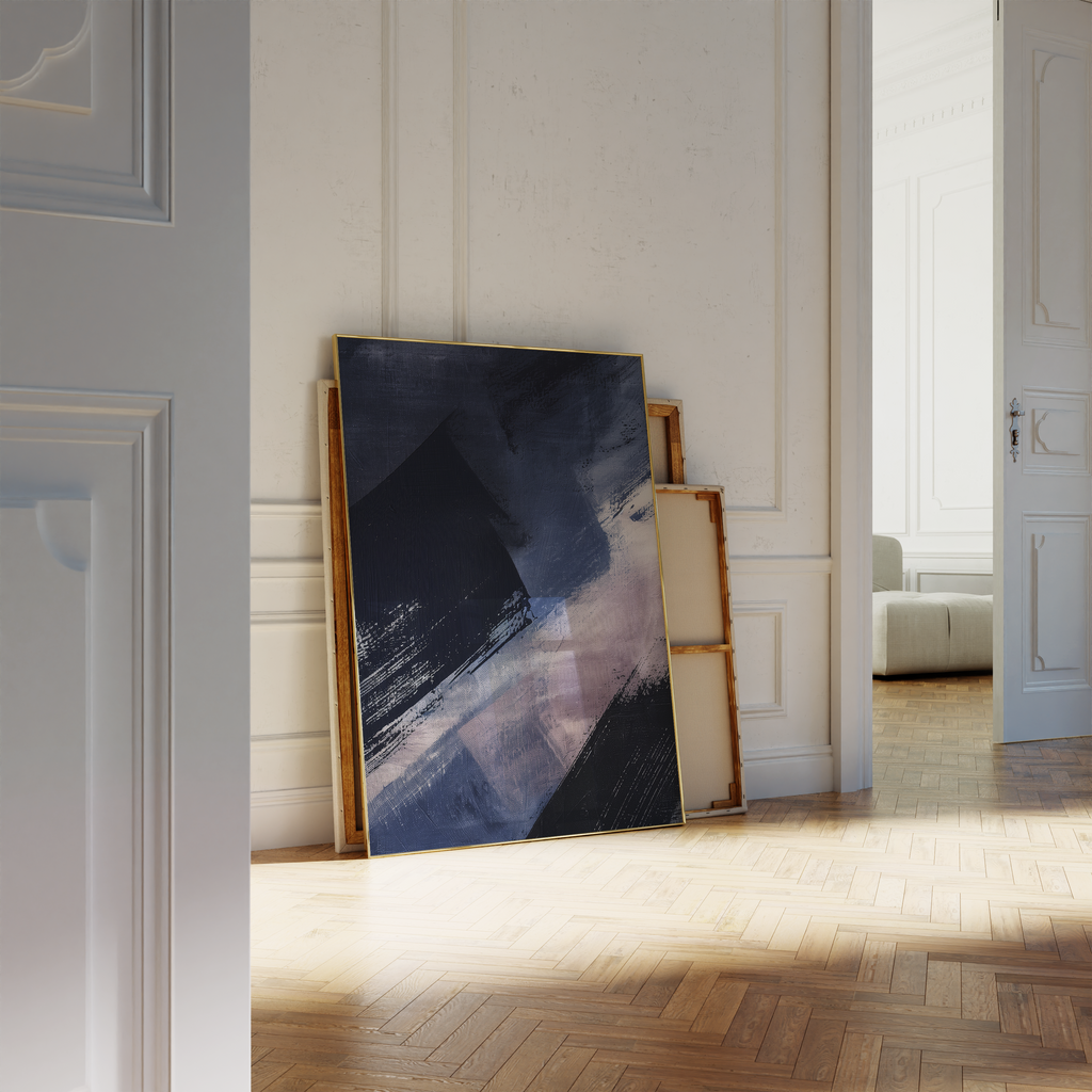 Indigo Lavender Hues Print