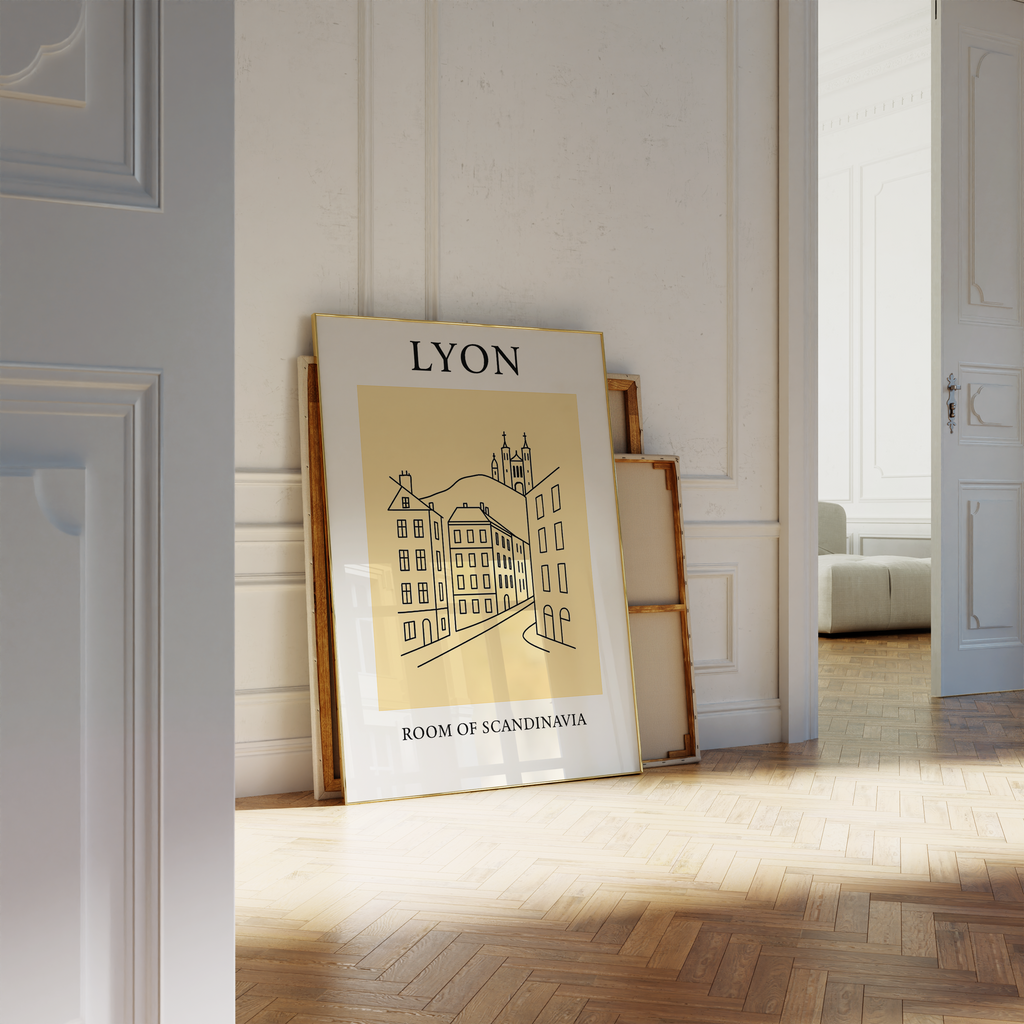 Lyon Minimalist City & Travel Print