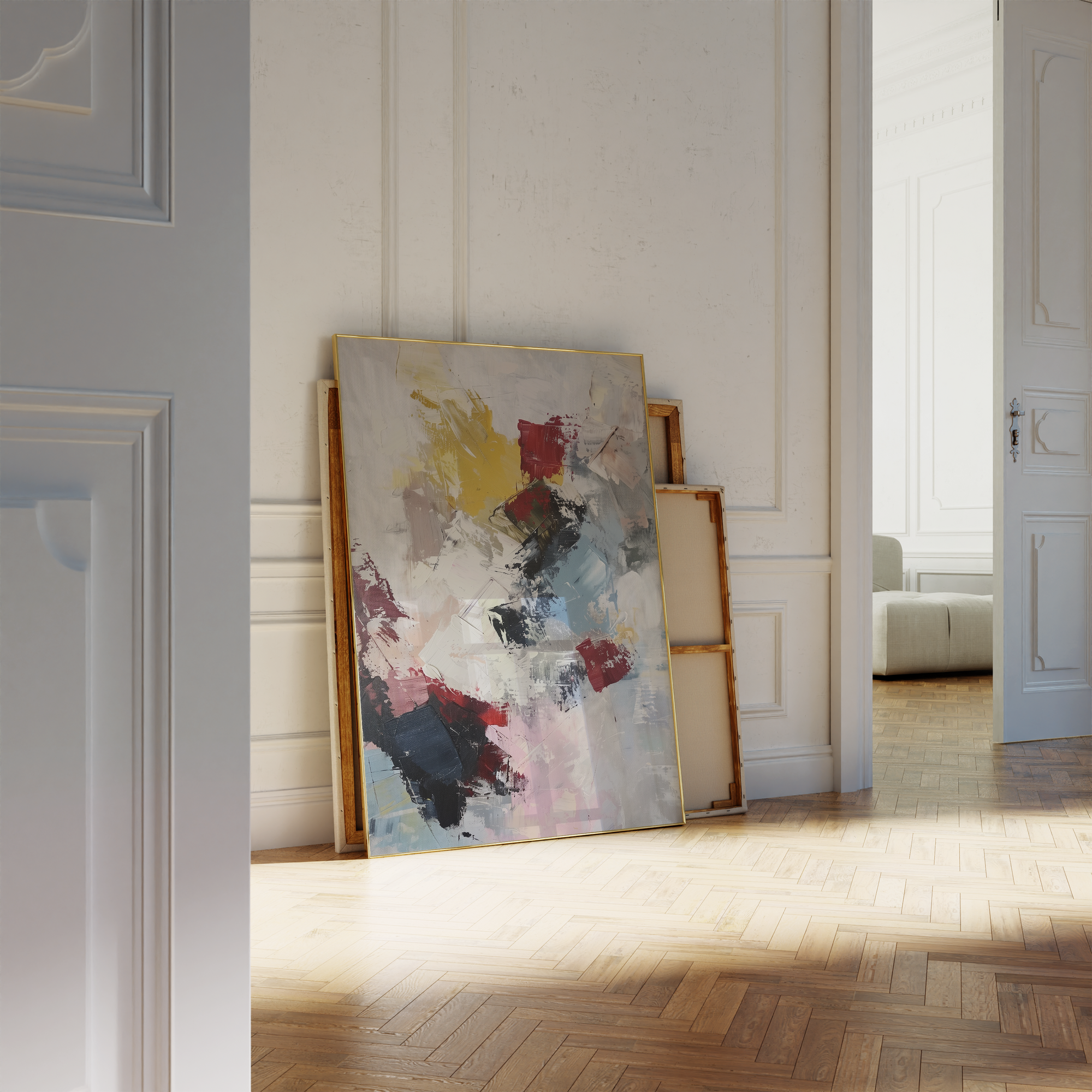 Abstract Layers of Color & Silence Print