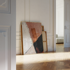 Warm Textured Brush Strokes Print