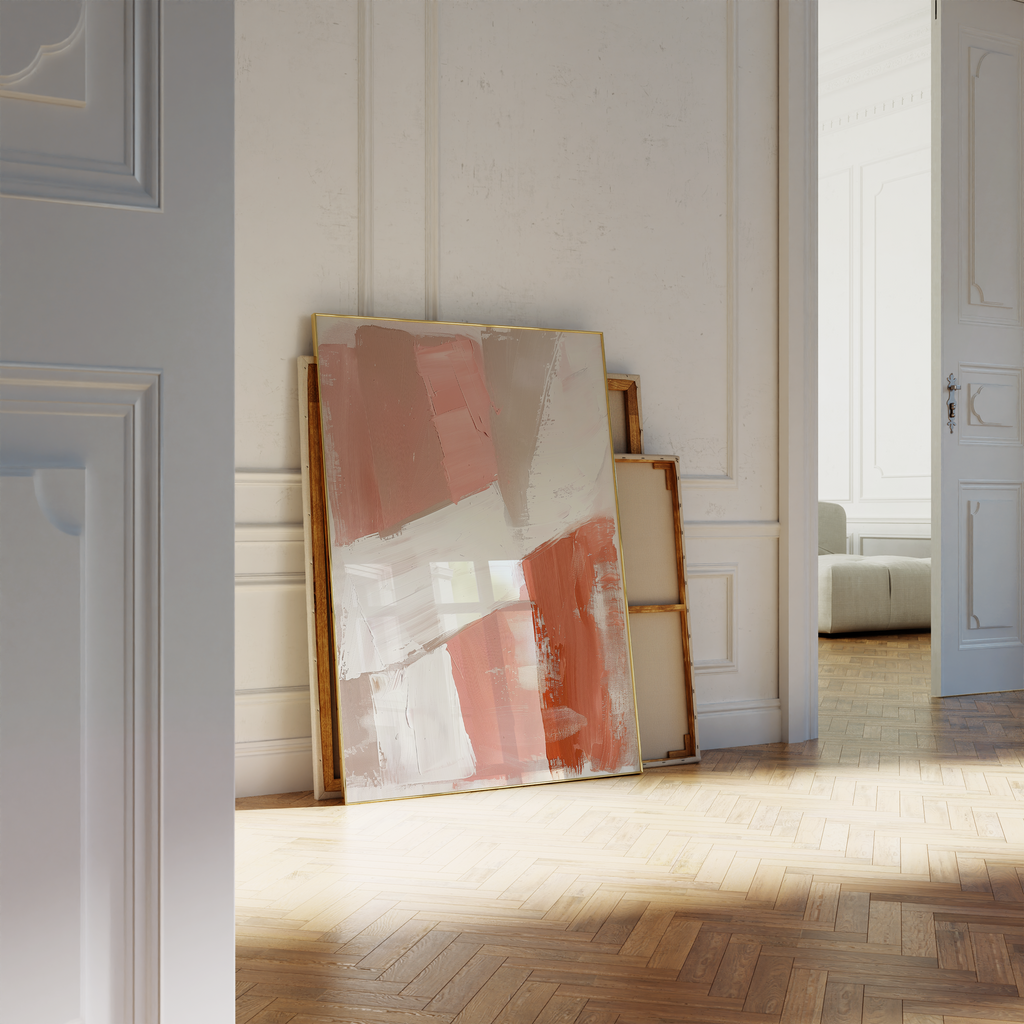 Peach Terracotta Color Calm Print