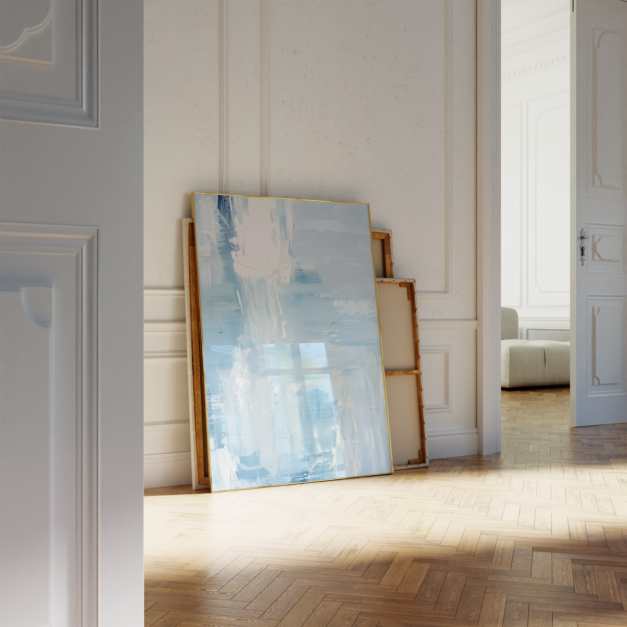 Cool Blue Tones Print