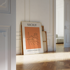 Sicily Minimalist City & Travel Print