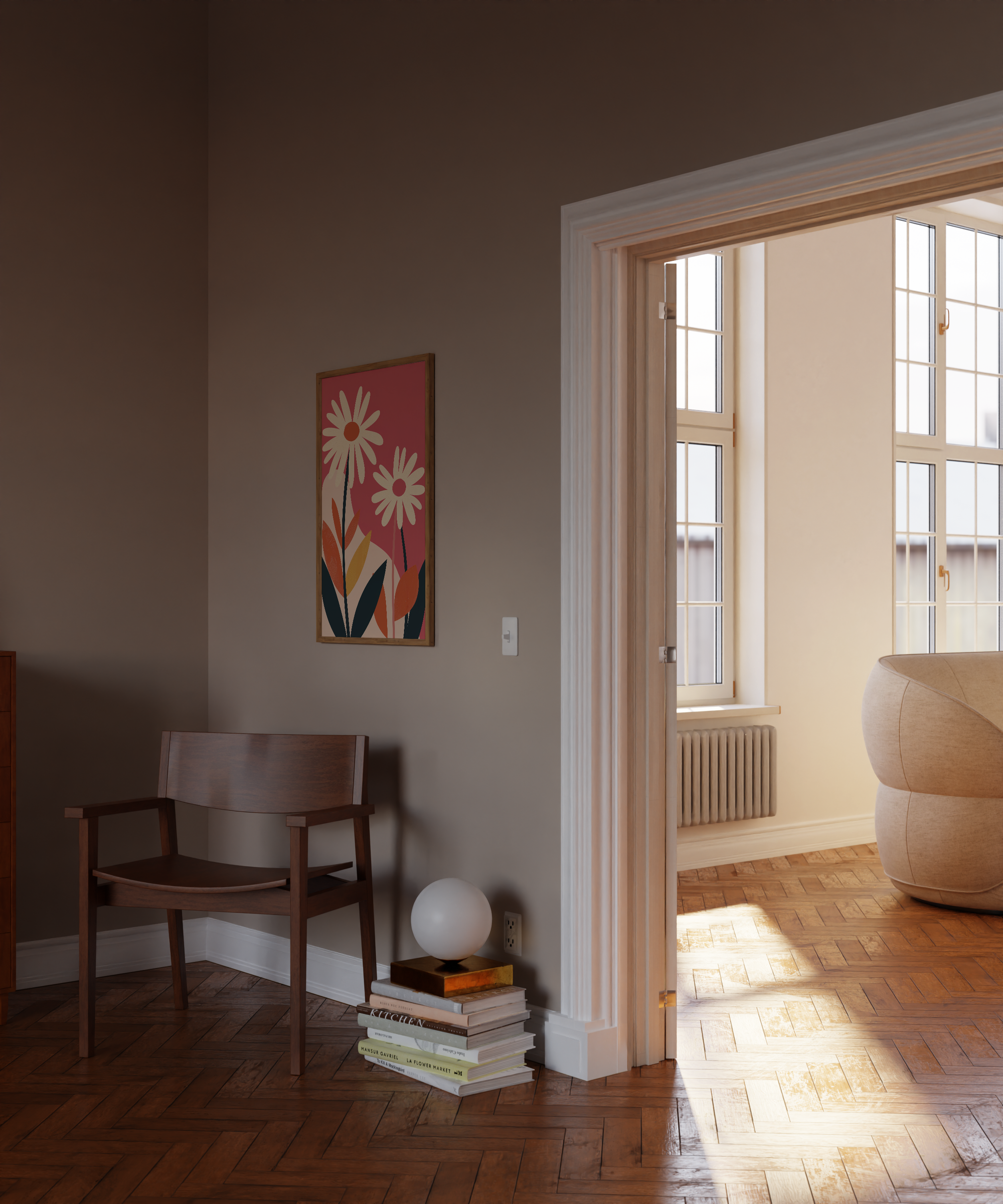 Bold Nordic Blooms Print