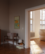 Striped Bowl Oranges Print