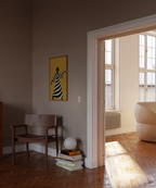 Yellow Minimalist Portrait Gallery Print