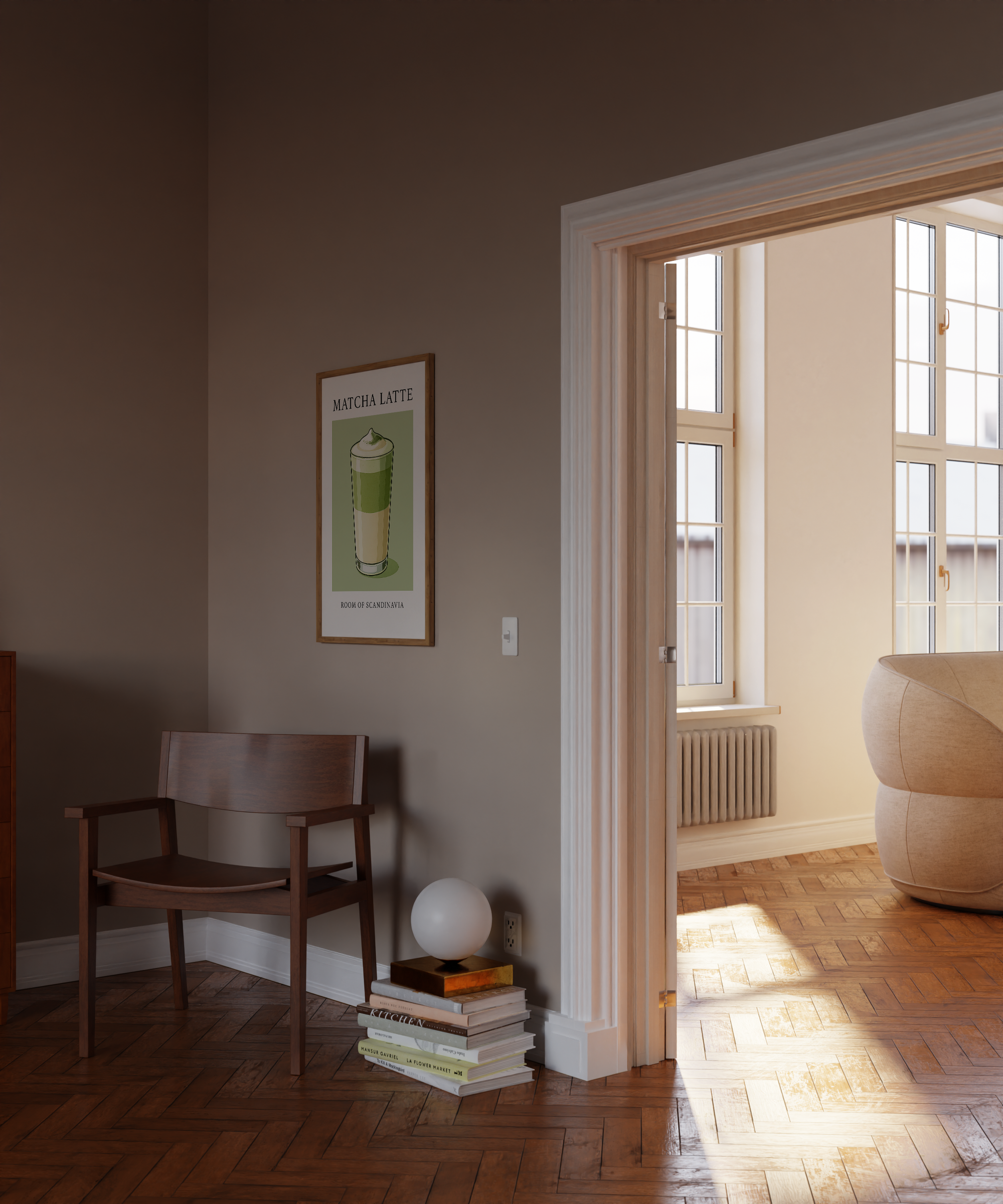 Retro Matcha Latte Print