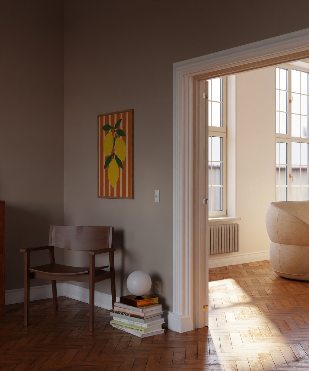 Nordic Lemon Kitchen Print