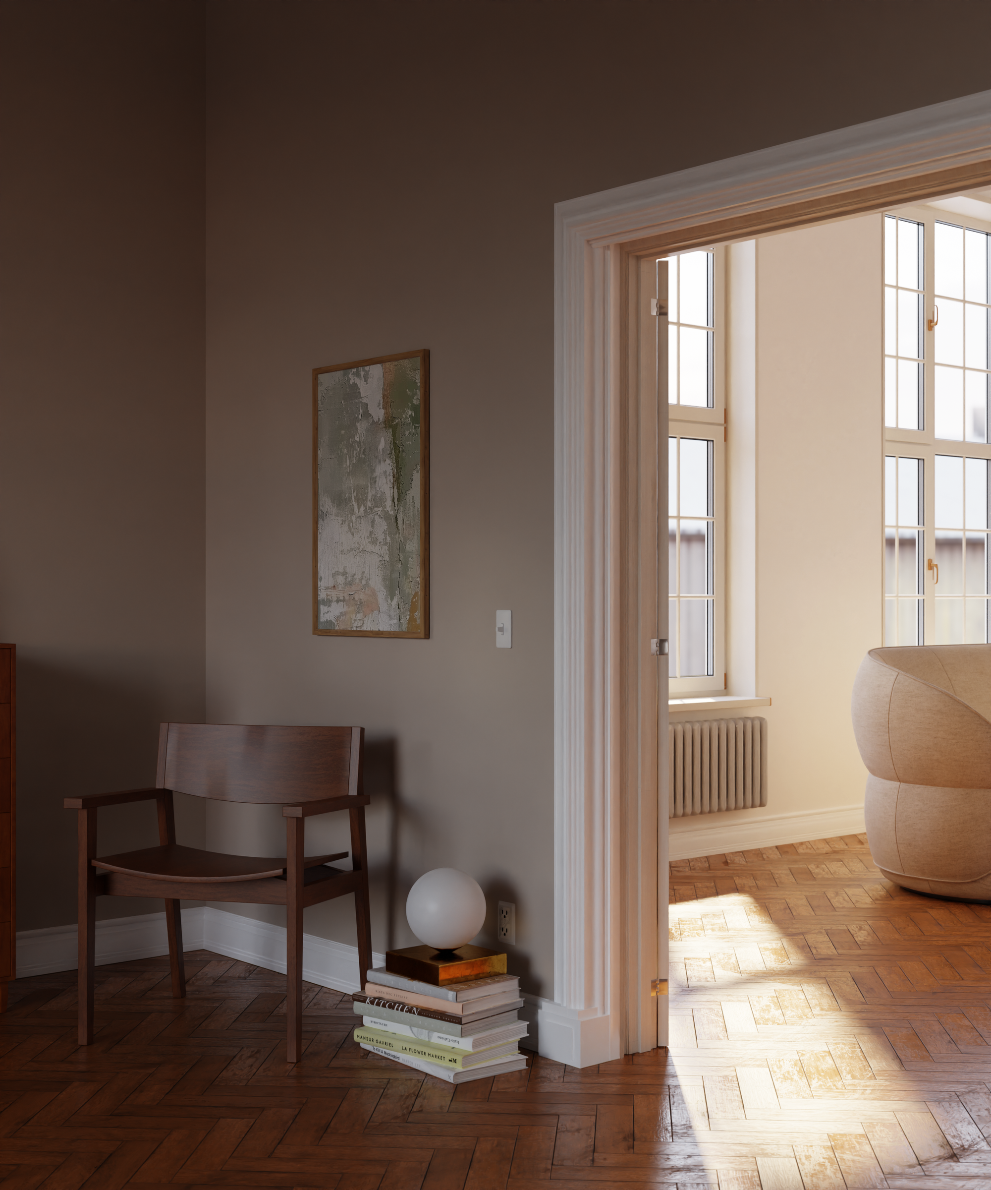 Scandinavian Earthy Greens Print