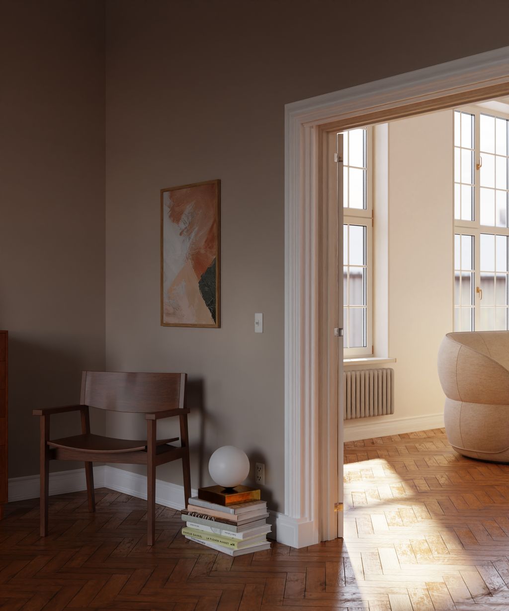 Brush Texture Warm Tones Print